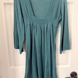 Express Teal Knit Dress